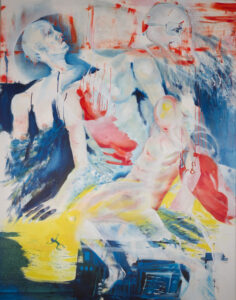 Sturz des Ikarus II (ÖL/Lw, 150 x 117 cm, 2016)